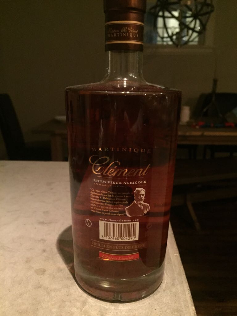 Rhum Vieux Agricole - Martinique Clement alcohol collectible [Barcode 3107460004290] - Main Image 2