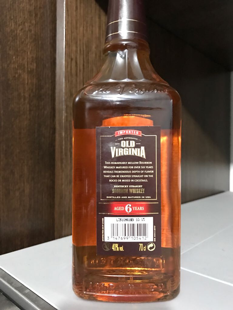 Old Virgina Bourbon Whisky 6 Years - Whiskey: Bourbon - Kentucky Straight (700 mL) alcohol collectible [Barcode 3147699105412] - Main Image 2