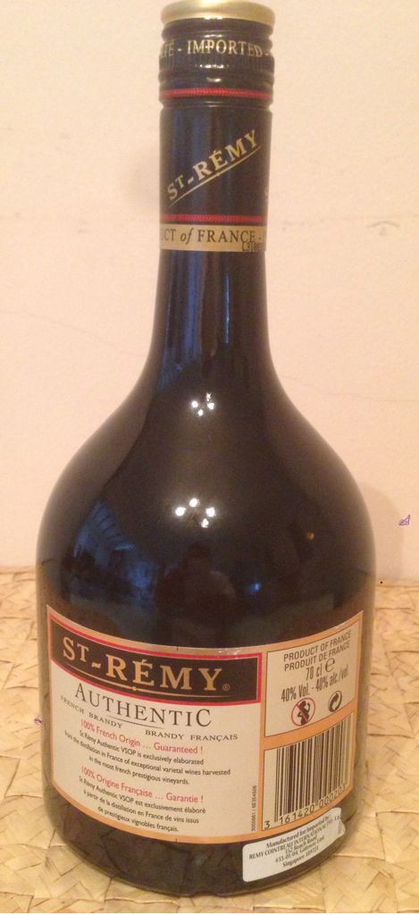 St-Remy VSOP - St-Remy CLS Remy Cointreau (700 mL) alcohol collectible [Barcode 3161420000203] - Main Image 2