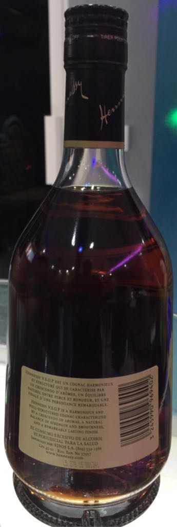 Hennesy V.S.O.P. - Vinos S A (700mL) alcohol collectible [Barcode 3245990969402] - Main Image 2