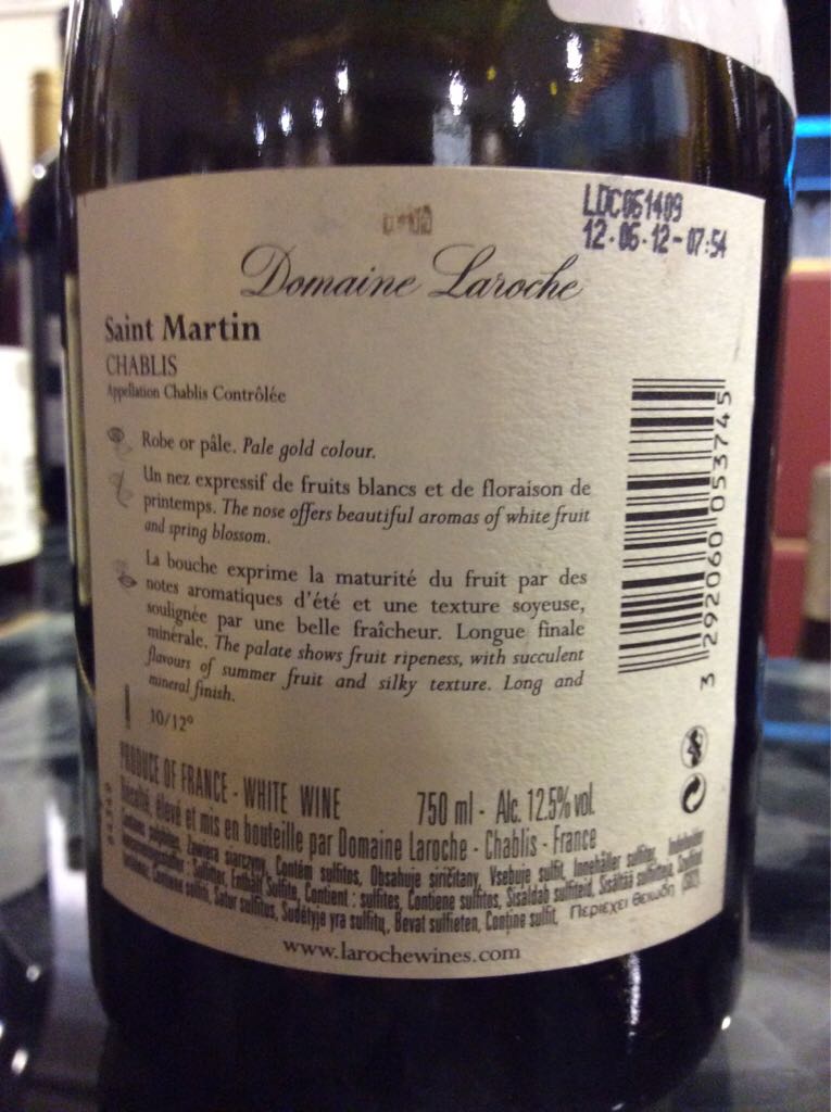 Domaine Lark he Chablis - Domaine Laroche (750 mL) alcohol collectible [Barcode 3292060053745] - Main Image 2