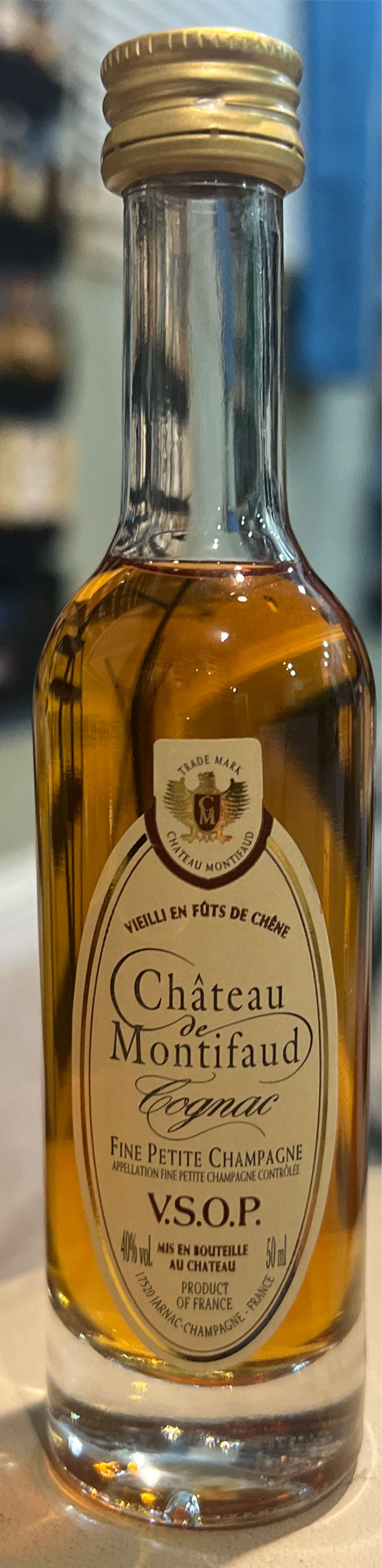 Château De Montifaud - Jarnac-Champagne (50 mL) alcohol collectible [Barcode 3550142050311] - Main Image 2