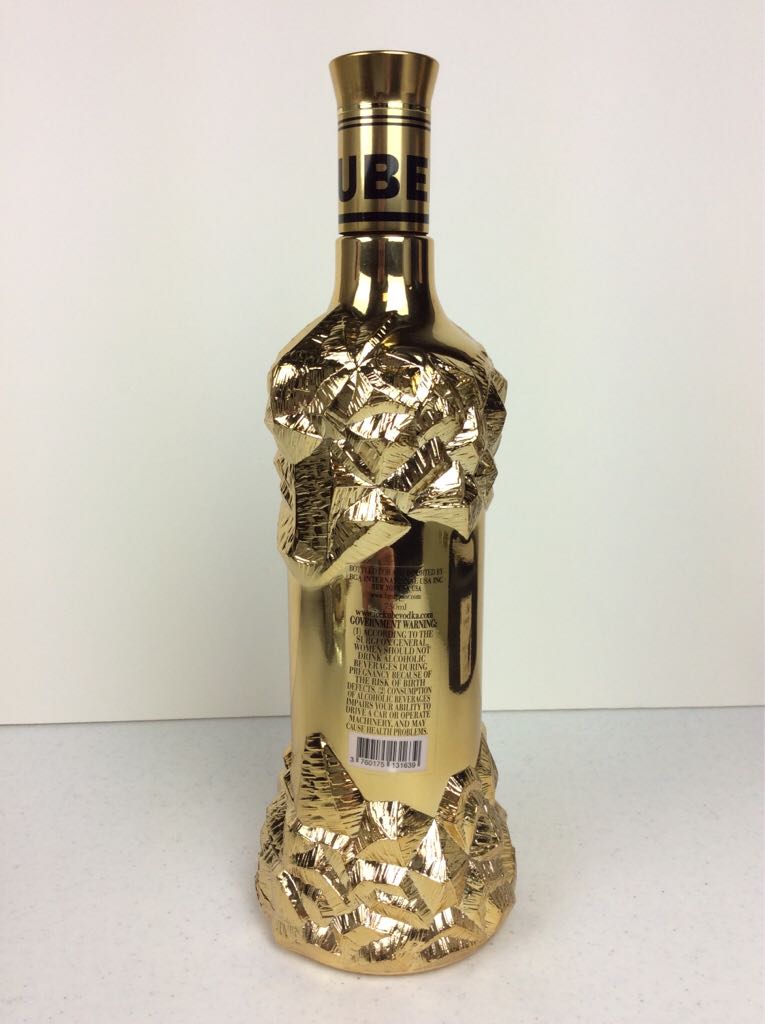 Ice Kube Gold Edition Vodka - BGa International USA Inc (750mL) alcohol collectible [Barcode 3760175131639] - Main Image 2