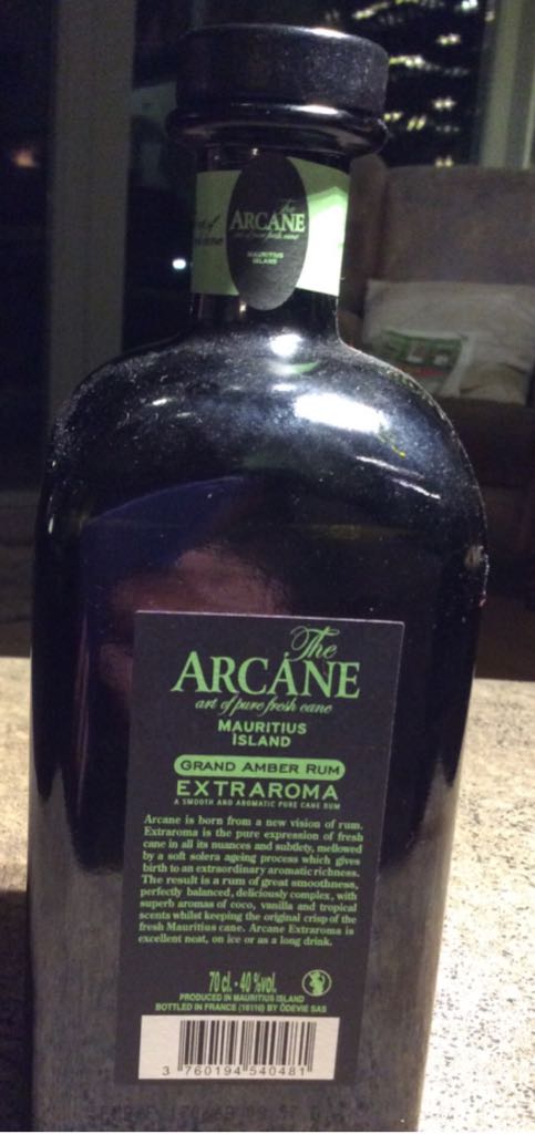 Arcane Rum 12J - Mauritiua Island (700 mL) alcohol collectible [Barcode 3760194540481] - Main Image 2