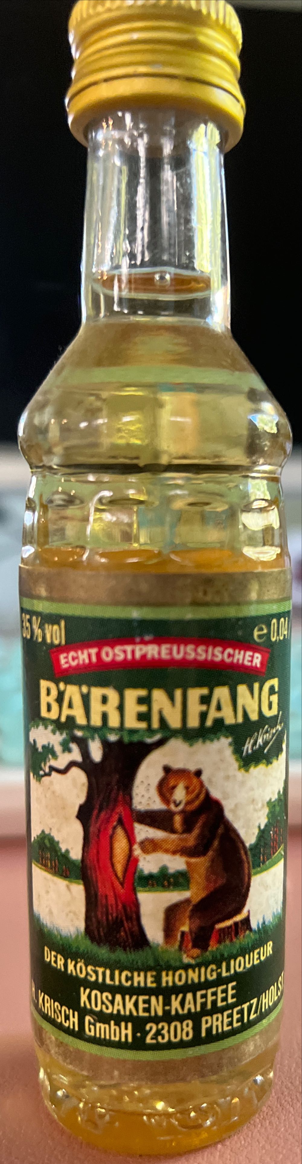 Bärenfang - H. Krisch (0,7L) alcohol collectible [Barcode 4000283102022] - Main Image 2