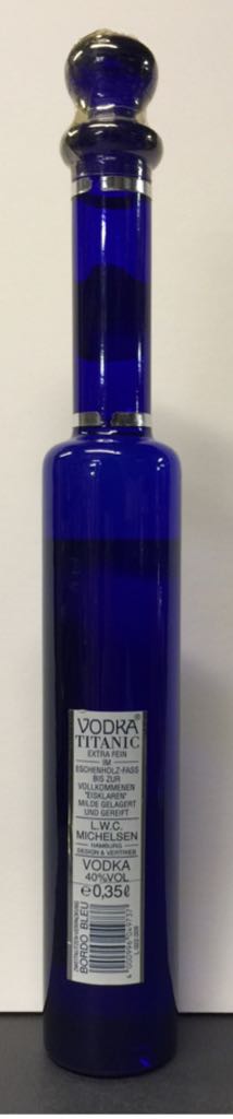 Vodka Titanic - Blue Star Vodka (350mL) alcohol collectible [Barcode 4000996049737] - Main Image 2