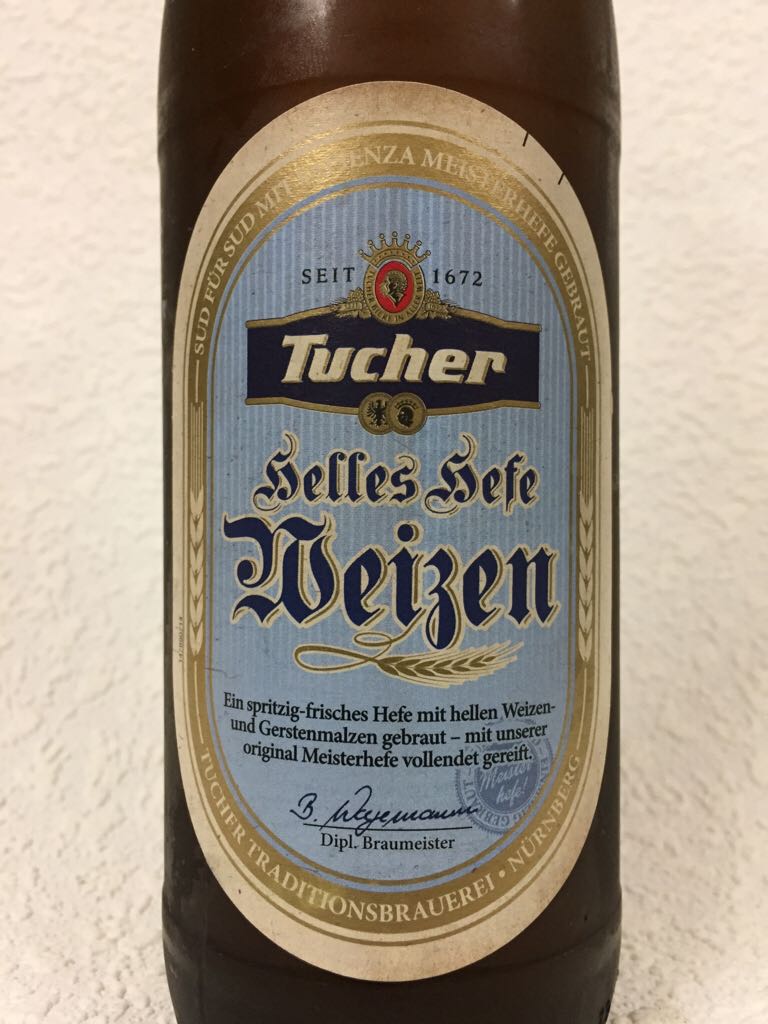 Tucher - Helles Hefe Weizen  - Tucher Traditionsbrauerei, Nürnberg/Fürth (500 mL) alcohol collectible [Barcode 4006298004009] - Main Image 2