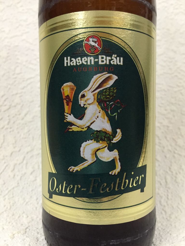 Oster-Festbier  - Hasen-Bräu, Augsburg (500 mL) alcohol collectible [Barcode 4006298512009] - Main Image 2