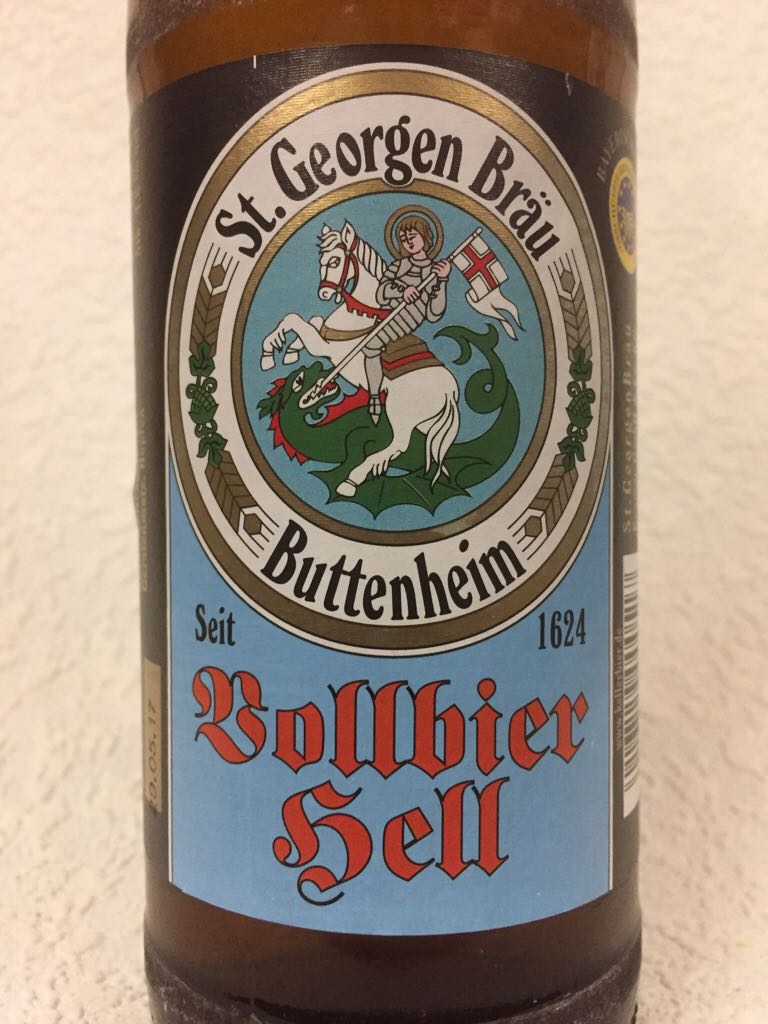 St. Georgenbräu - Vollbier Hell - St. Georgenbräu, Buttenheim (OFr.) (500 mL) alcohol collectible [Barcode 4016729000517] - Main Image 2