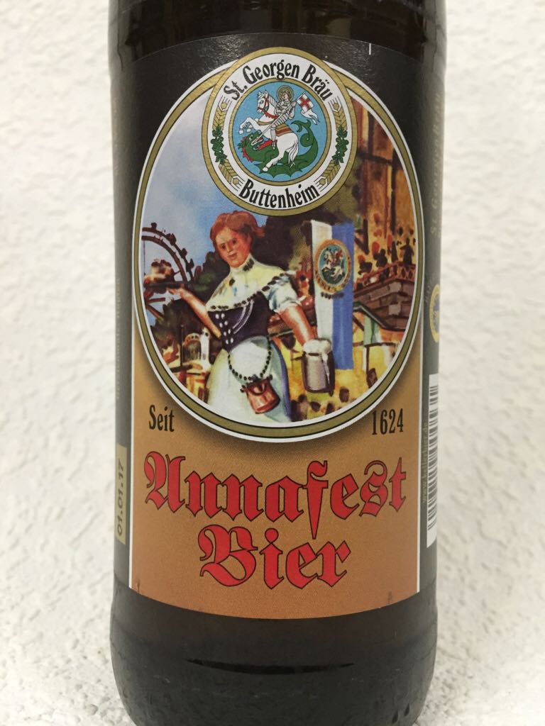 Annafest Bier - St. Georgenbräu, Buttenheim (OFr.) (500 mL) alcohol collectible [Barcode 4016729000531] - Main Image 2