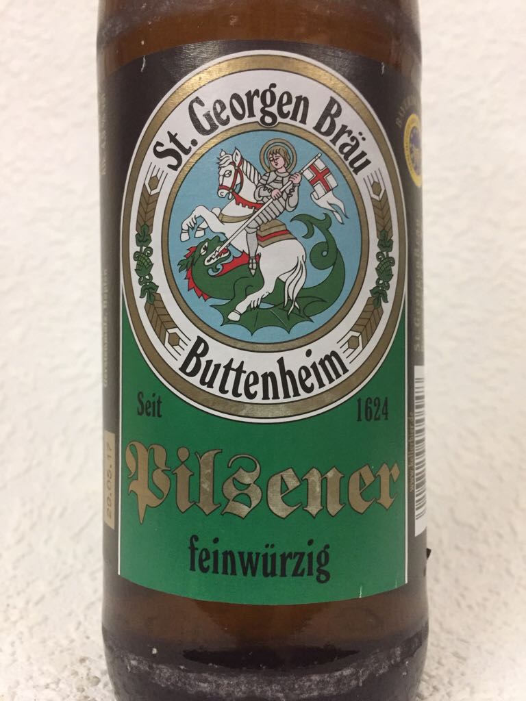 St. Georgenbräu - Pilsener  - St. Georgenbräu, Buttenheim (OFr.) (500 mL) alcohol collectible [Barcode 4016729000548] - Main Image 2