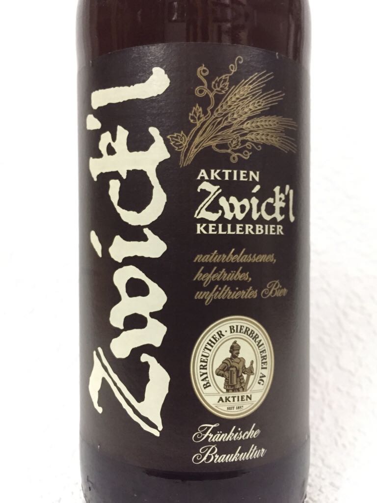 AKTIEN Zwick’l - Kellerbier - Bayreuther Bierbrauerei AG (500 mL) alcohol collectible [Barcode 40173801] - Main Image 2