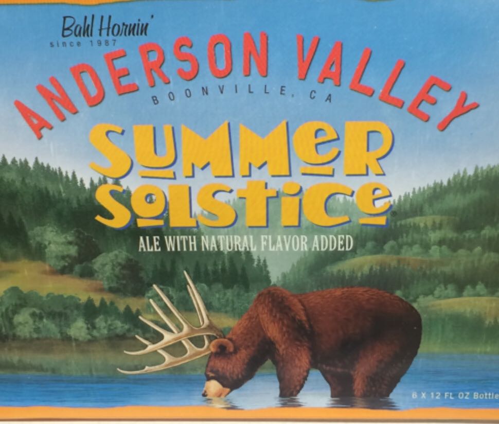 Summer Solstice - Anderson Valley alcohol collectible [Barcode 009125001626] - Main Image 1