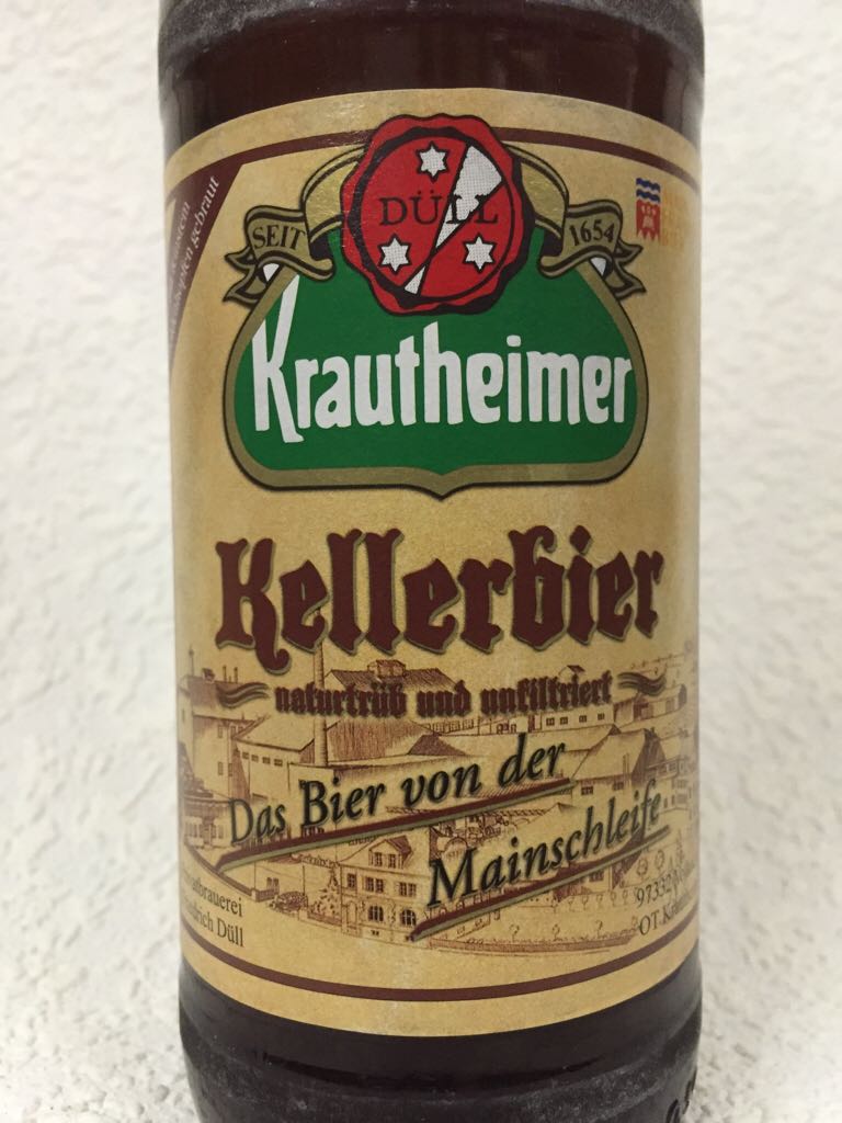 Krautheimer - Kellerbier - Privatbrauerei Friedrich Düll, Volkach (500 mL) alcohol collectible [Barcode 4021204003655] - Main Image 2