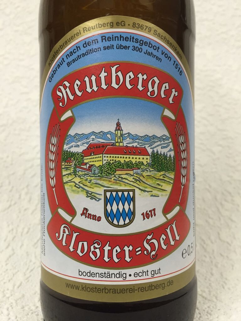 Reutberger - Kloster-Hell - Klosterbrauerei Reutberg, Sachsenkam (500 mL) alcohol collectible [Barcode 4030502000594] - Main Image 2