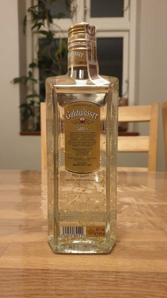 Goldwasser 500ml 40% - Der Lachs (500 mL) alcohol collectible [Barcode 40558011] - Main Image 2