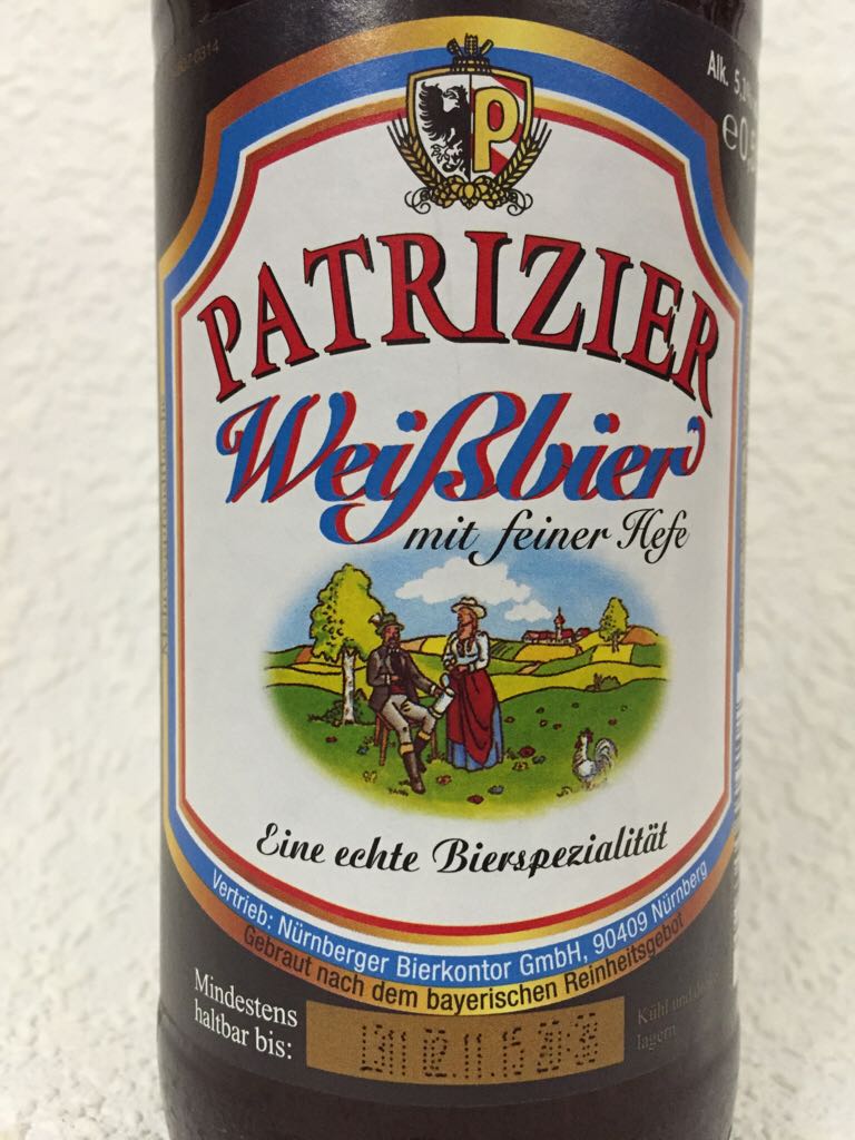 Patrizier Weißbier - Nürnberger Bierkontor (500 mL) alcohol collectible [Barcode 4076300003108] - Main Image 2
