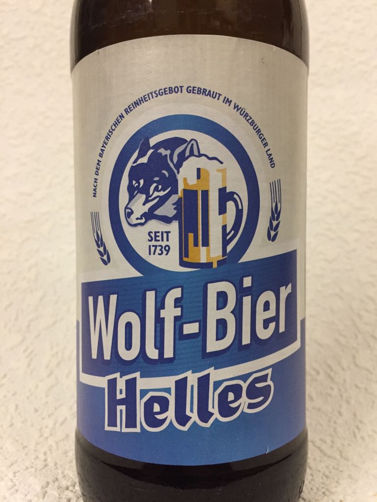Wolf-Bier Helles - Kauzen Bräu (500 mL) alcohol collectible [Barcode 4102080003189] - Main Image 2