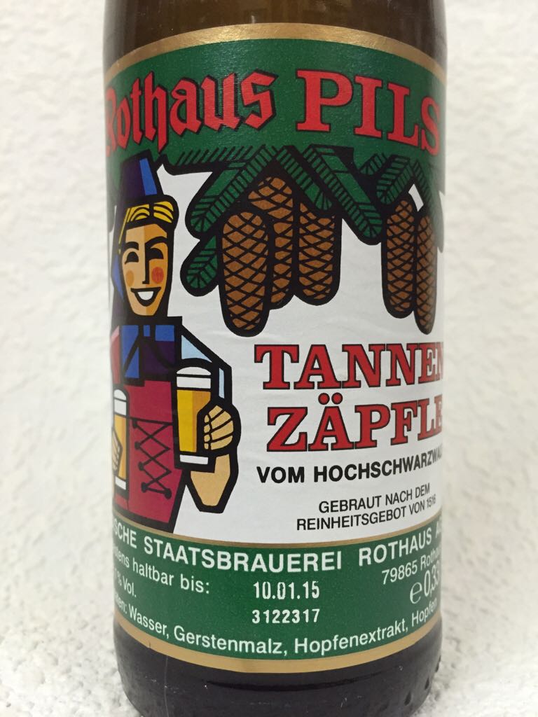 Tannenzäpfle (vom Hochschwarzwald) - Badische Staatsbrauerei Rothaus (330 mL) alcohol collectible [Barcode 41051825] - Main Image 2