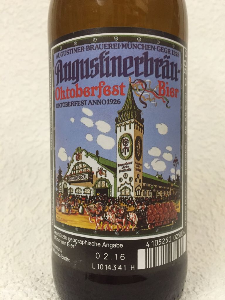Augustinerbräu - Oktoberfestbier - Augustiner Brauerei, München (500 mL) alcohol collectible [Barcode 4105250025004] - Main Image 2