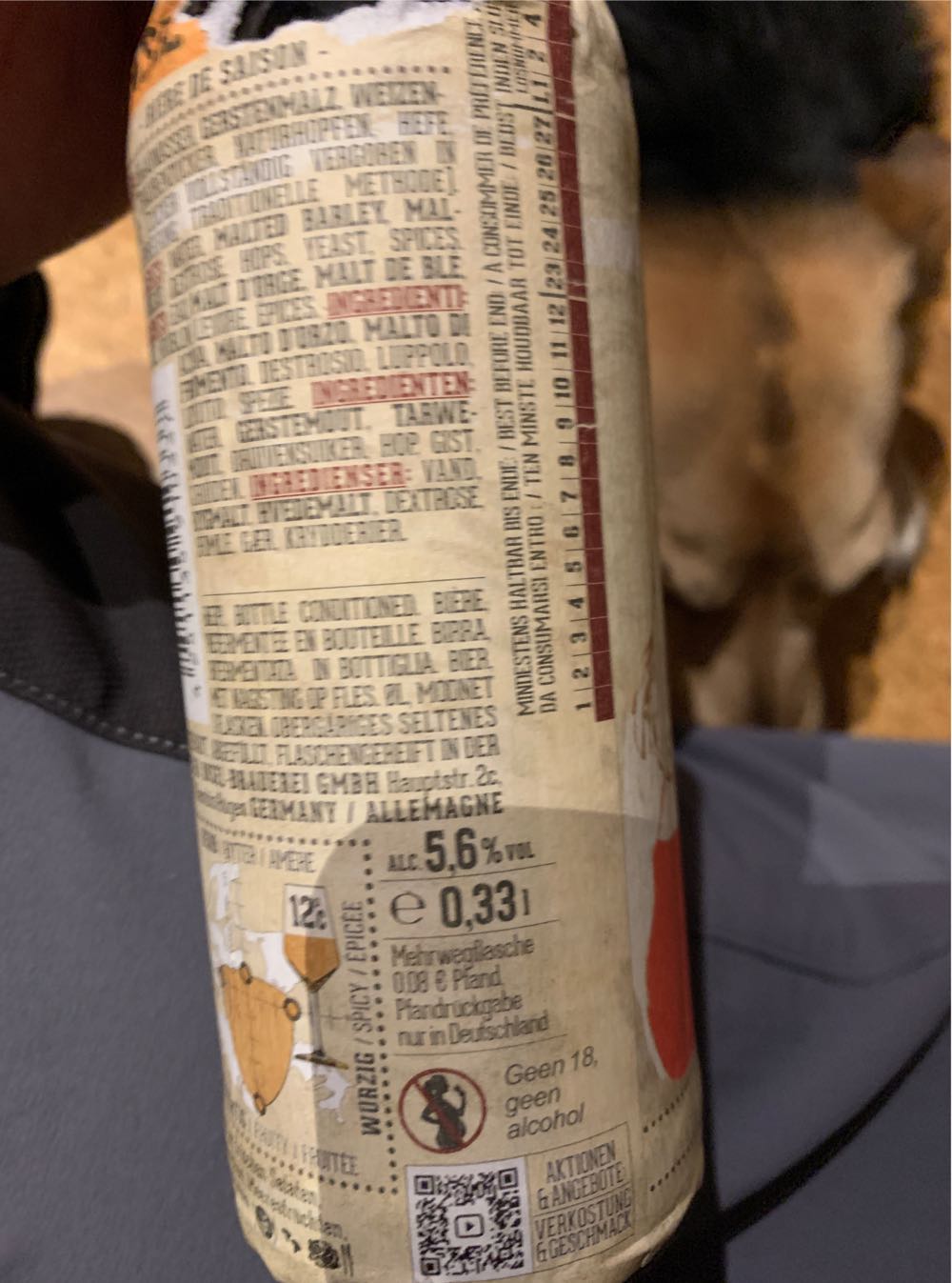 Insel Saison  - Rügener Inselbrauerei (330 mL) alcohol collectible [Barcode 4251135910337] - Main Image 3