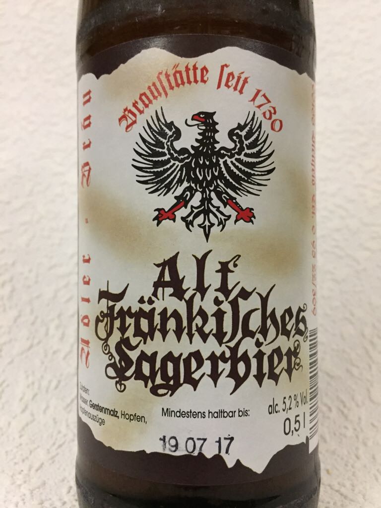 Alt-Fränkisches Lagerbier  - Adler-Bräu, Stettfeld (500 mL) alcohol collectible [Barcode 4260141410021] - Main Image 2