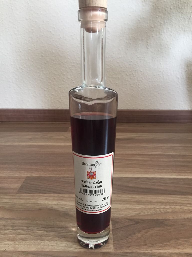 Erdbeer-Chili - Drohner Edelbrennerei C. & G. Ey (200 mL) alcohol collectible [Barcode 4260370340038] - Main Image 2