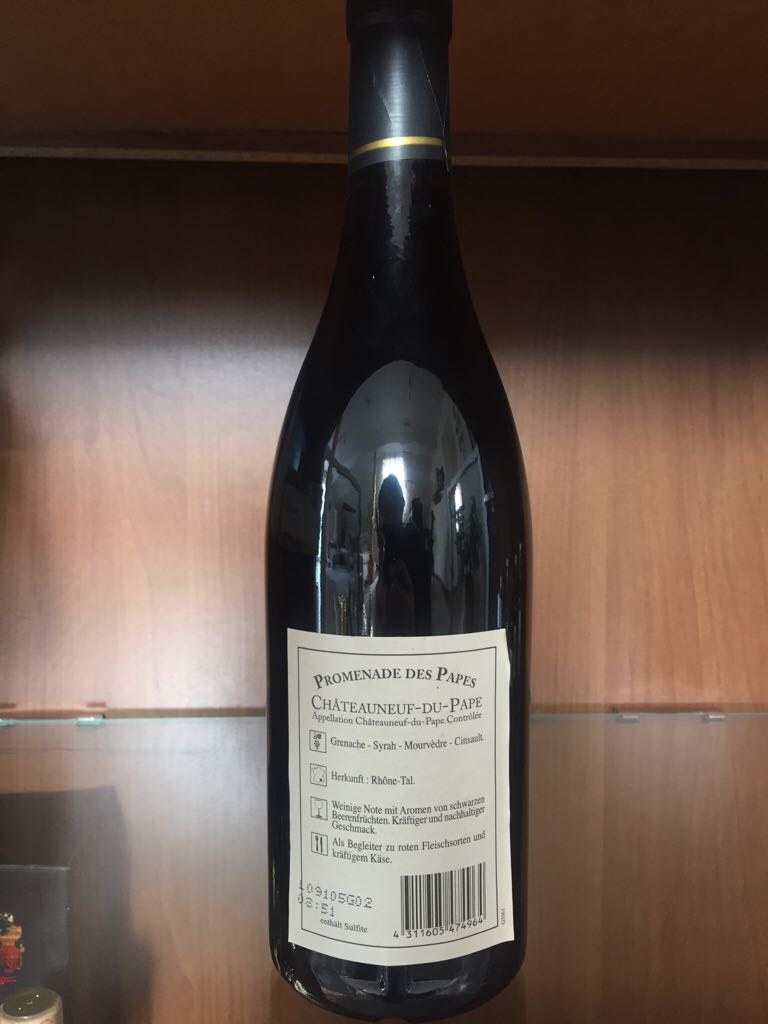 Chateauneuf-Du-Pape - Jonquieres (700 mL) alcohol collectible [Barcode 4311605474964] - Main Image 2