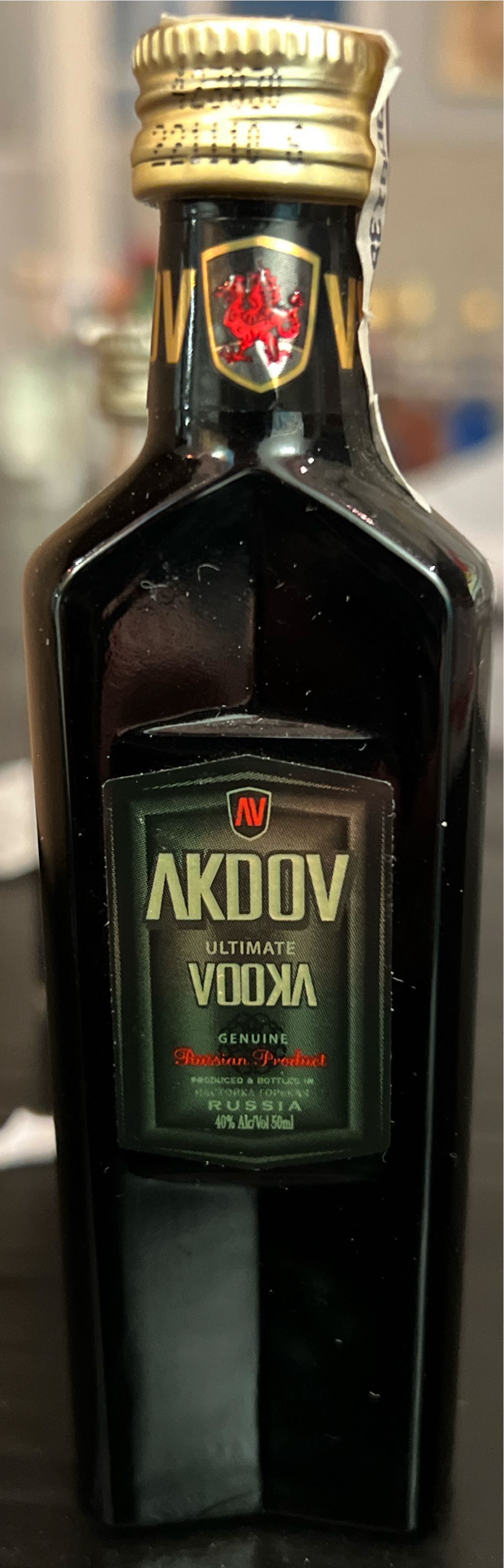 Akdov Ultimate 5cl - Казанский ЛВЗ (50 mL) alcohol collectible [Barcode 4604010004346] - Main Image 3