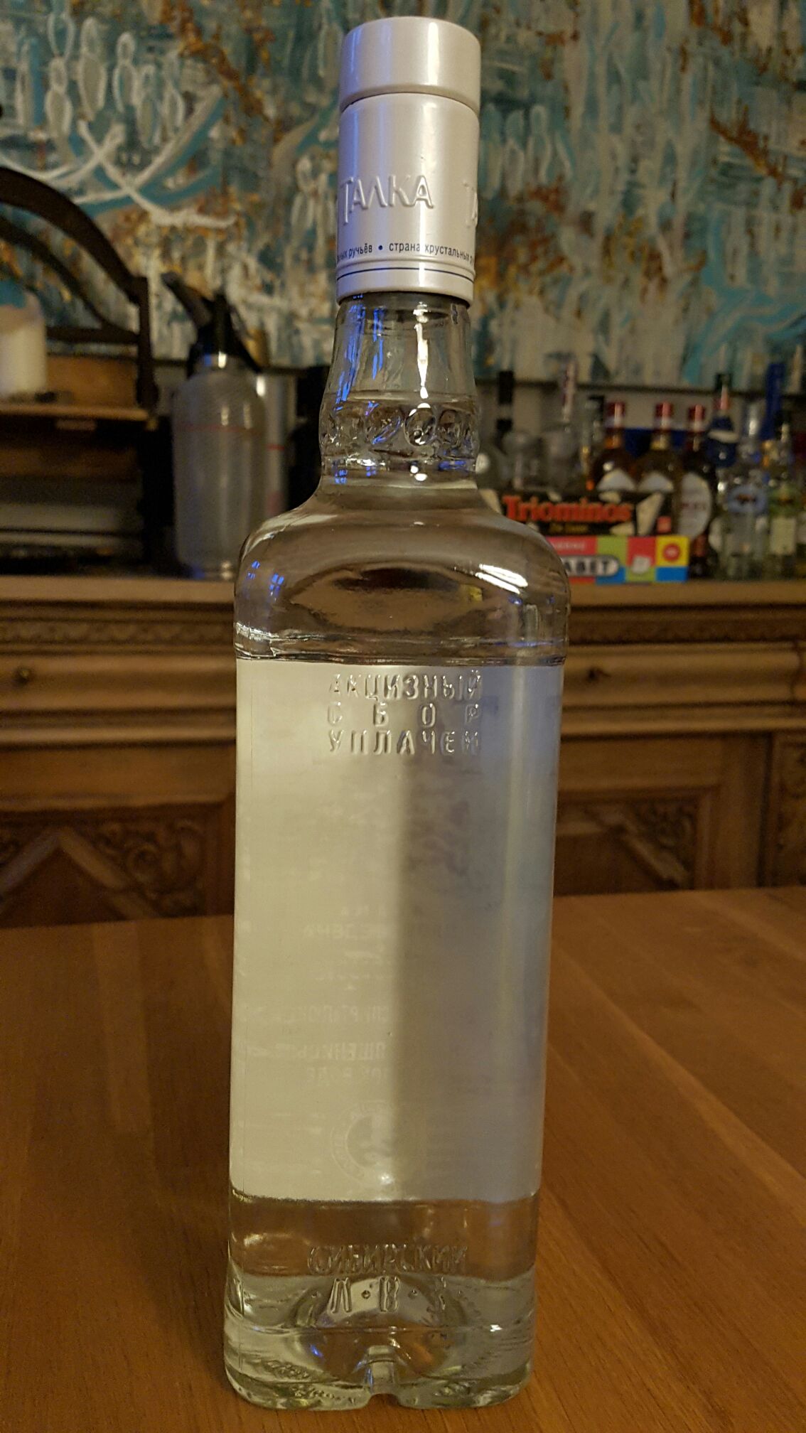 Talka Classic Vodka 1000ml 40% Russian - Talka (1000mL) alcohol collectible [Barcode 4620006994804] - Main Image 2