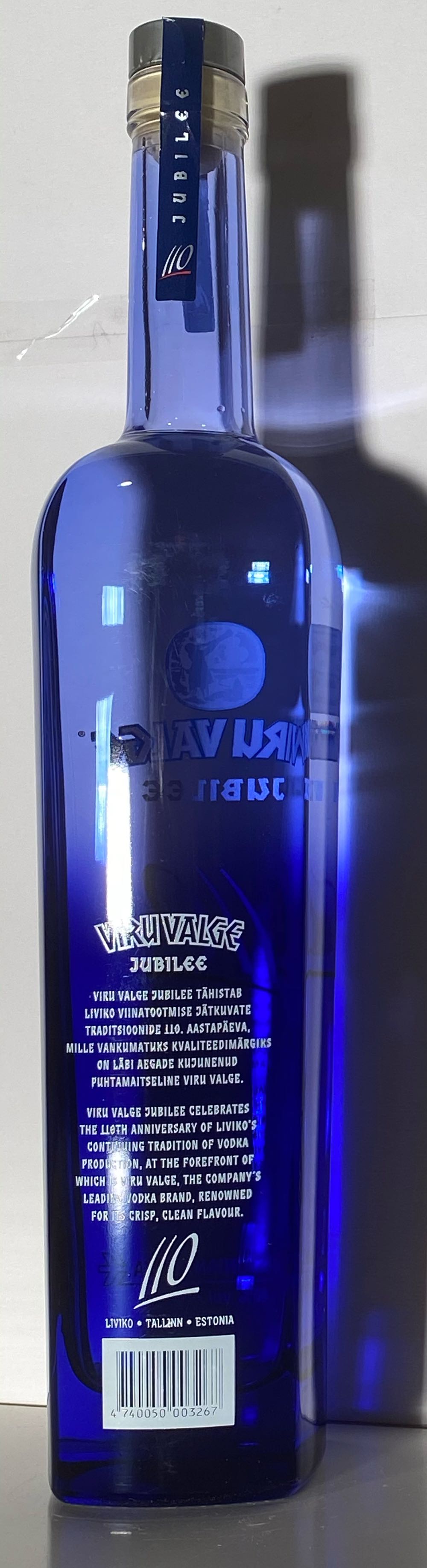 Viru Valge Vodka Jubilee 110 700ml 40% Alc. aus Estland - Liviko Estonia (700 mL) alcohol collectible [Barcode 4740050003267] - Main Image 4