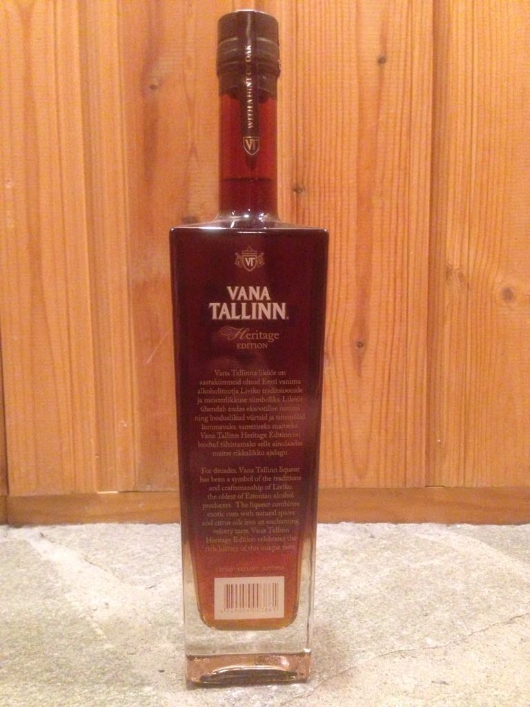 Vana Tallinn - Liviko Estonia (700 mL) alcohol collectible [Barcode 4740050003861] - Main Image 2