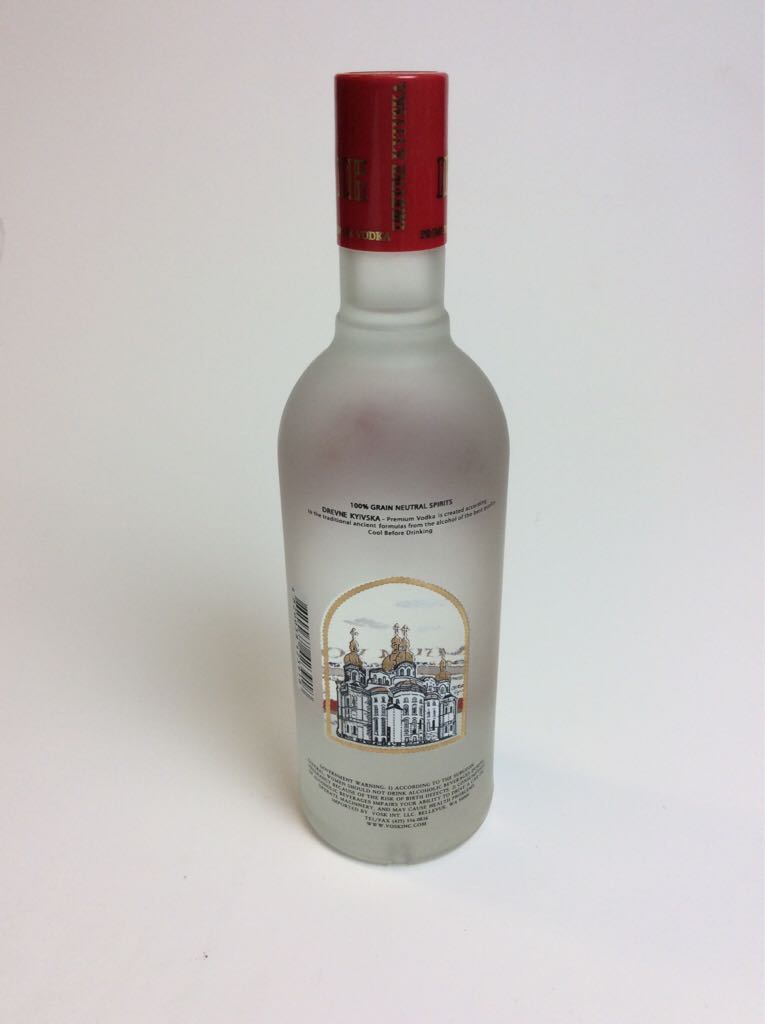 Drevne Kyivska Premium Vodka - Drevne Kyivska (750mL) alcohol collectible [Barcode 4820038423918] - Main Image 2