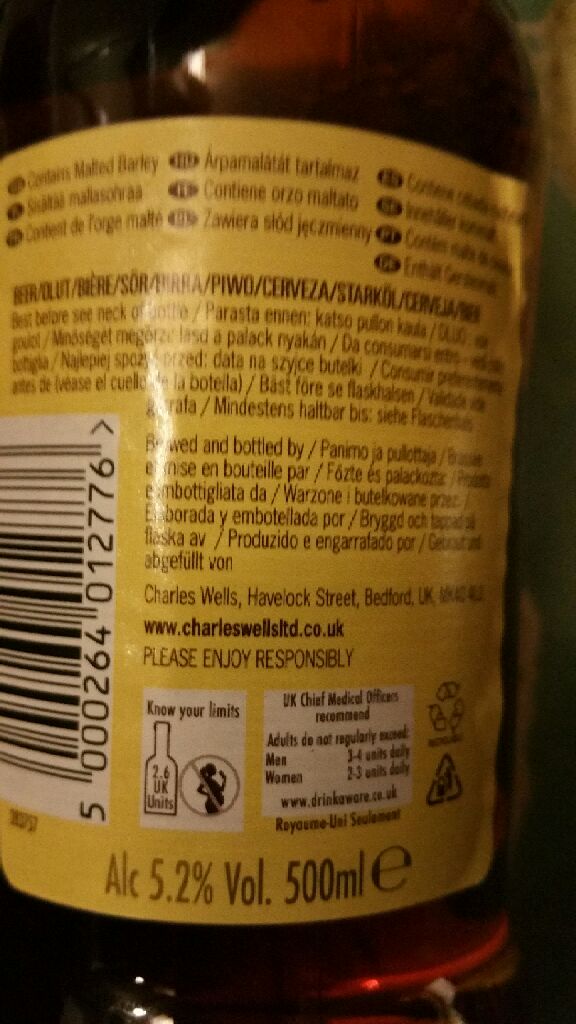 Banana Bread Beer - Wells (500) alcohol collectible [Barcode 5000264012776] - Main Image 2