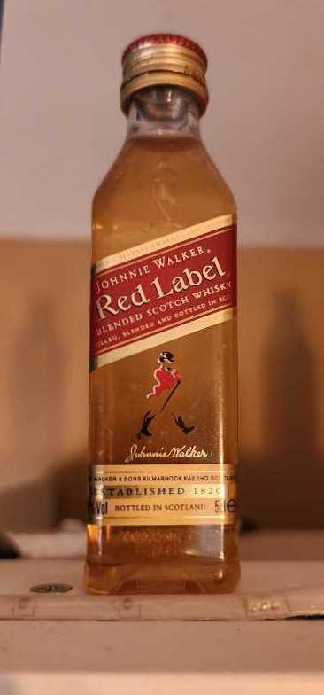 Johnnie Walker Red Label - John Walker and Sons (50 mL) alcohol collectible [Barcode 5000267096278] - Main Image 2