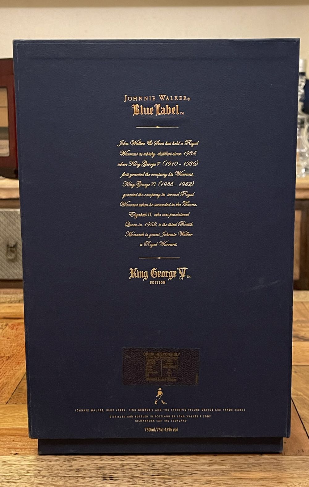 Johnnie Walker King George V Whisky 0,7 Ltr. - Jhonnie Walker (750 mL) alcohol collectible [Barcode 5000267106151] - Main Image 3