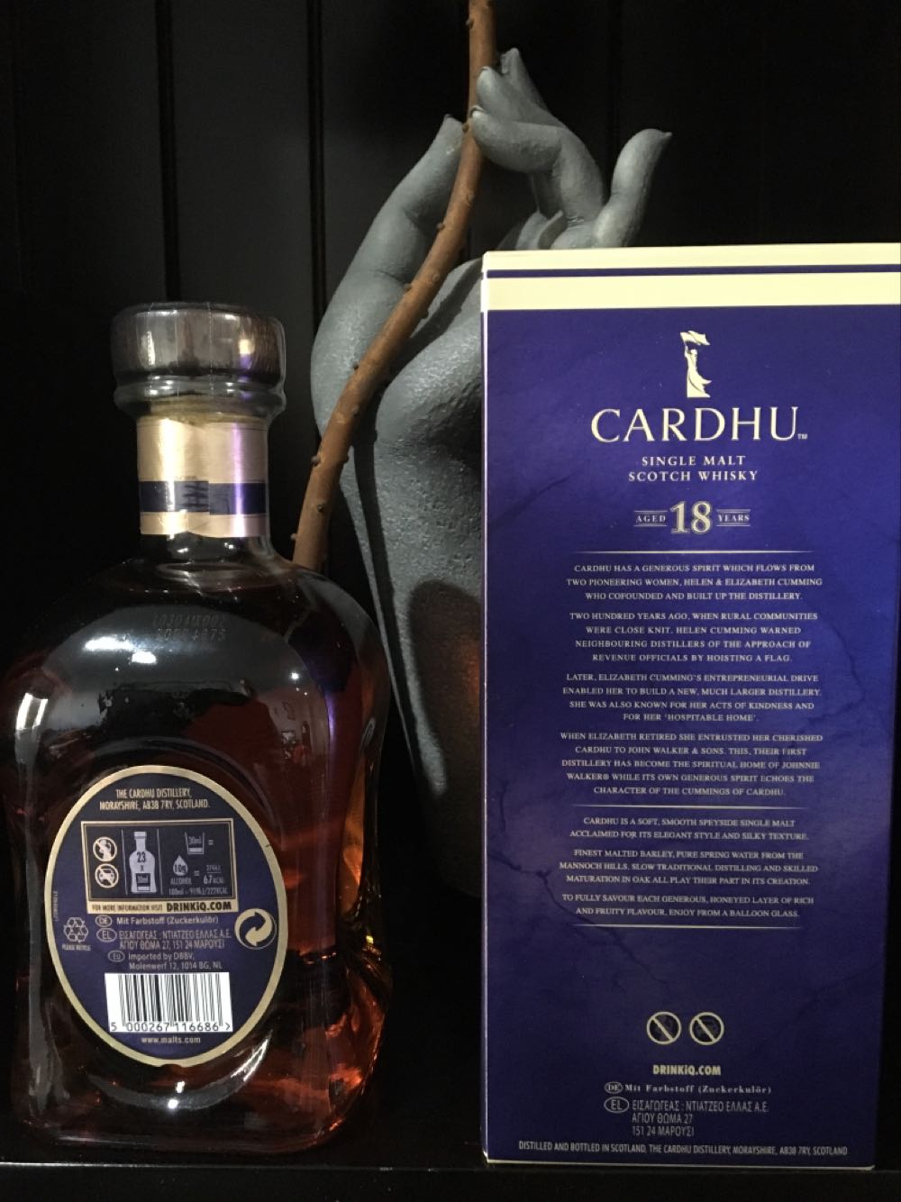 Cardhu 18 Speyside, Single Malt Whisky , 0,7 l. - The Cardhu Distillery (700 mL) alcohol collectible [Barcode 5000267116686] - Main Image 3
