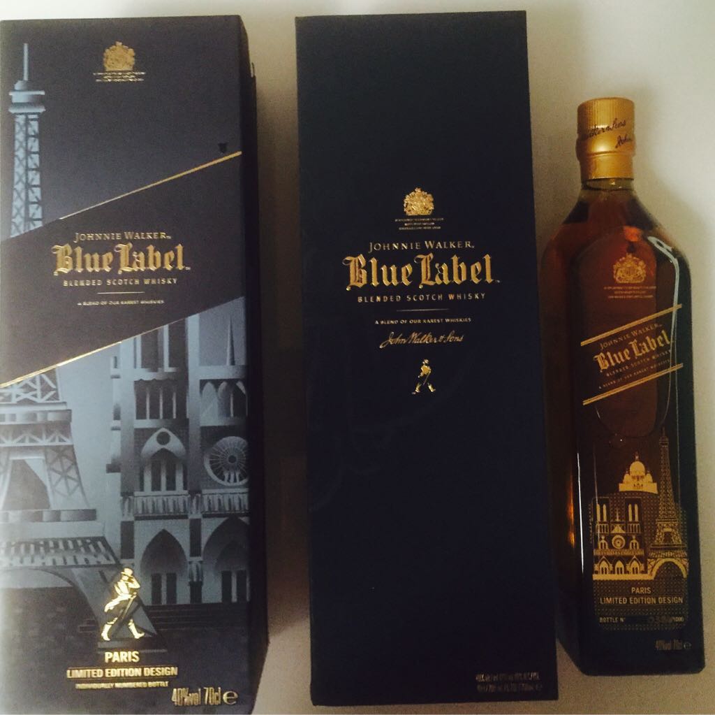 Johnnie Walker Blue label Paris limited edition - John Walker & Sons (700 mL) alcohol collectible [Barcode 5000267133638] - Main Image 2