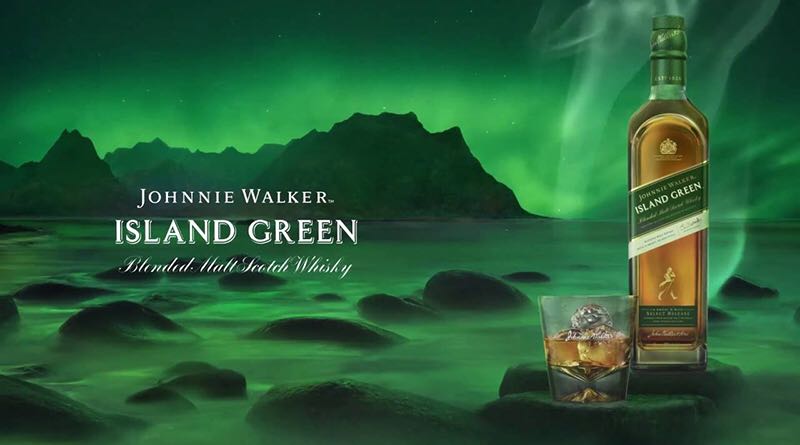 Johnnie Walker Island Green - John Walker & Sons (1L) alcohol collectible [Barcode 5000267163413] - Main Image 2