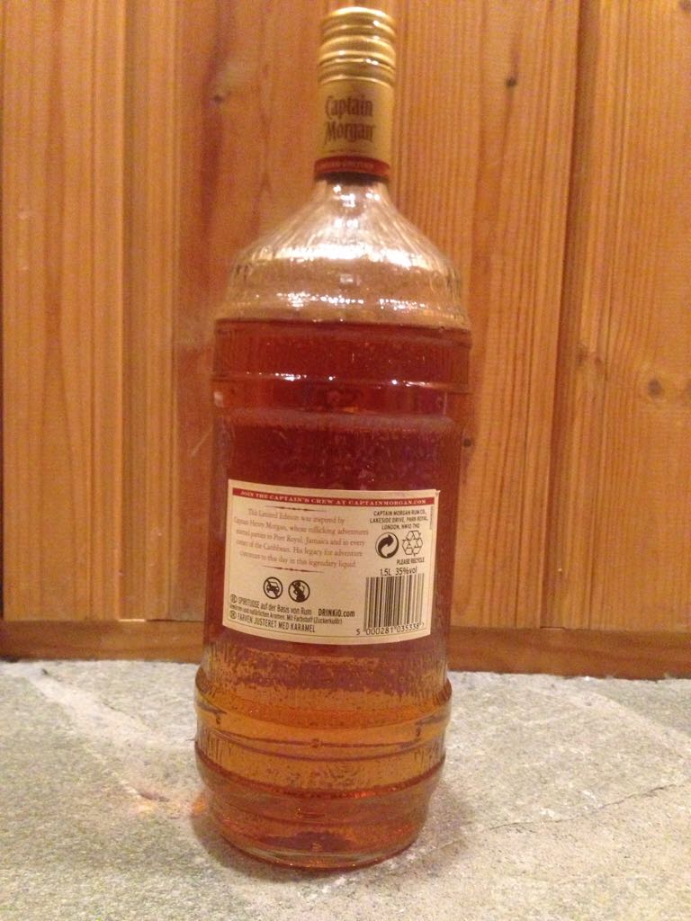 Captain Morgan Original Spiced Gold - Limited Edition Barrel Bottle - Captain Morgan Rum Co. (1.5L) alcohol collectible [Barcode 5000281035338] - Main Image 2