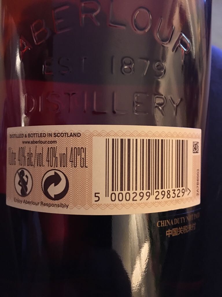 Aberlour Double Cask Matured - Aberlour Distillery Company (1L) alcohol collectible [Barcode 5000299298329] - Main Image 2