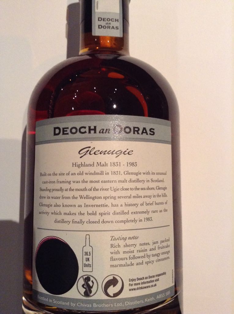 Deoch An Doras  Cask Strength Edition 30yo - Glenugie (700 mL) alcohol collectible [Barcode 5000299602034] - Main Image 2