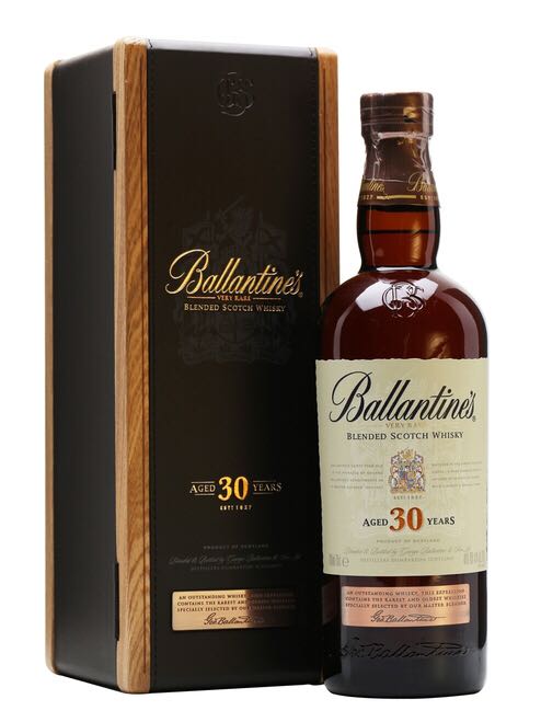 Ballantines’s Gold 12 Year Old Scotch Whiskey - George Ballantine & Son Ltd. (50 mL) alcohol collectible [Barcode 5000299603482] - Main Image 2