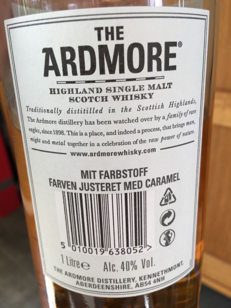 The Ardmore Traditional Peated - Ardmore Distillery (1000 mL) alcohol collectible [Barcode 5010019638052] - Main Image 2
