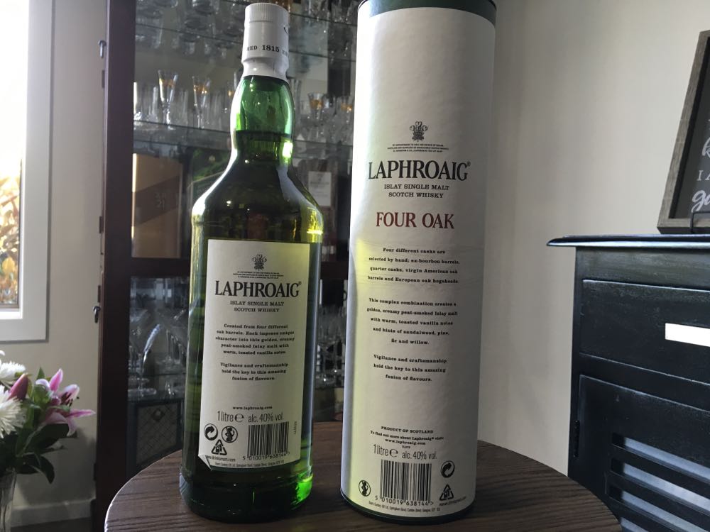 Laphroaig - (NAS) - Four Oak - The Laphroaig Distillery (750 mL) alcohol collectible [Barcode 5010019638144] - Main Image 4
