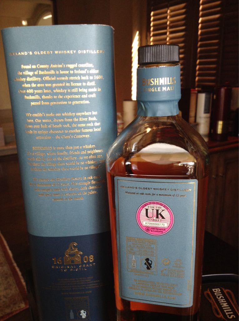 Bushmills Distillery Reserve 12 - The ’Old Bushmills’ Distillery (700 mL) alcohol collectible [Barcode 5010103917971] - Main Image 2