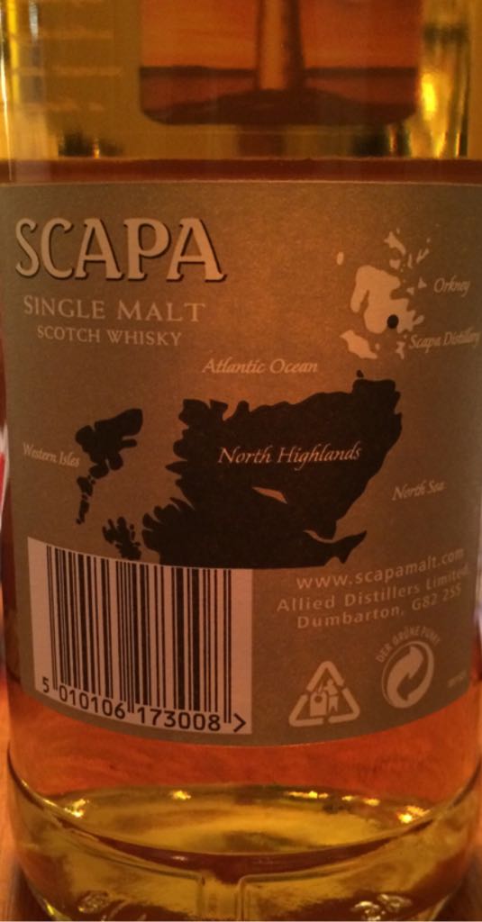 Scapa 14 - Scapa (1L) alcohol collectible [Barcode 5010106173008] - Main Image 2