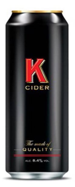 K Cider - C&C Brands (500mL) alcohol collectible [Barcode 5010134007061] - Main Image 1