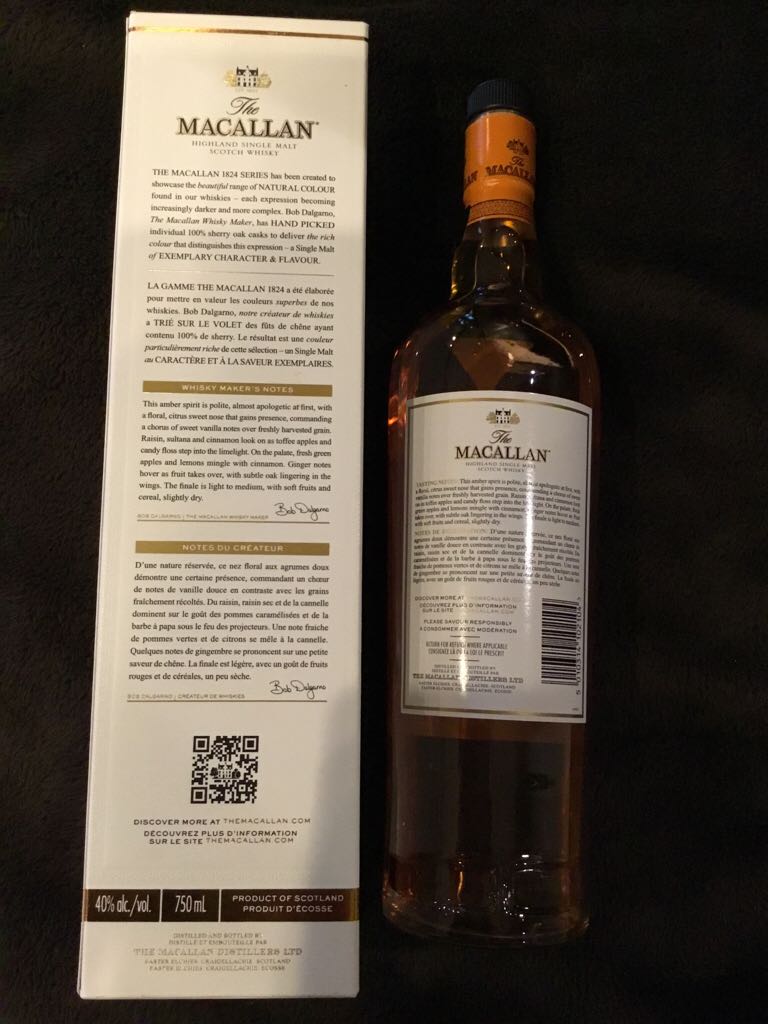 The Macallan Amber - The Macallan Distillers (750 mL) alcohol collectible [Barcode 5010314102104] - Main Image 2