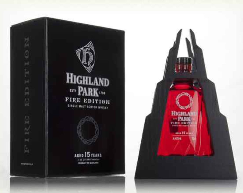 Highland Park - 15 - Fire (Fire and Ice Series) - The Highland Park Distillery (700 mL) alcohol collectible [Barcode 5010314303211] - Main Image 1